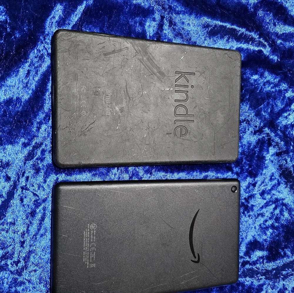 Two Kindle Fire Tablets w/o Chargers